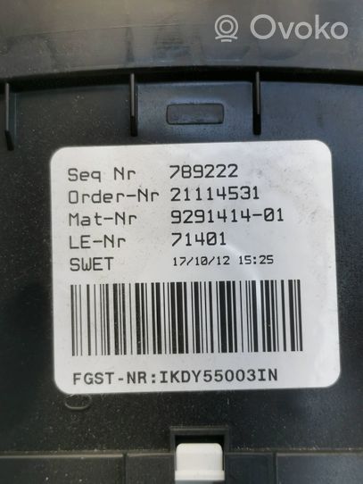 BMW 5 F10 F11 Tachimetro (quadro strumenti) 9291414