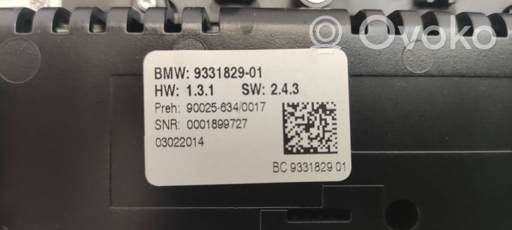 BMW 5 F10 F11 Gaisa kondicioniera / klimata kontroles / salona apsildes vadības bloks (salonā) 9331829