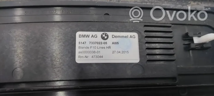 BMW 5 F10 F11 Zestaw listew progowych (wewnętrznych) 7337017