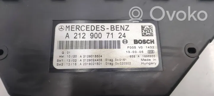 Mercedes-Benz E W212 Saugiklių blokas A2129007124