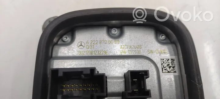 Mercedes-Benz E W212 Ajovalojen virranrajoitinmoduuli Xenon A2228700689