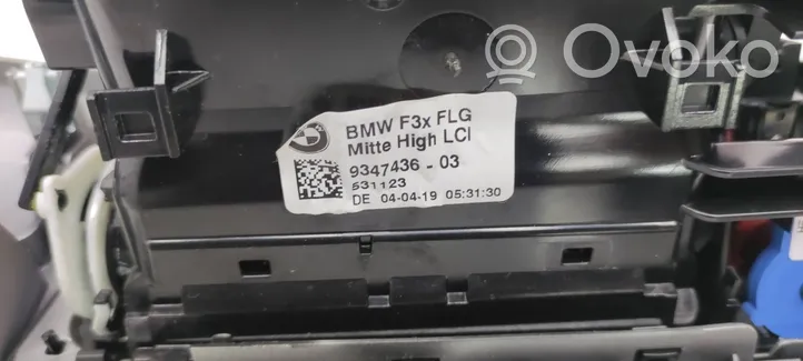 BMW 3 F30 F35 F31 Griglia di ventilazione centrale cruscotto 9231206