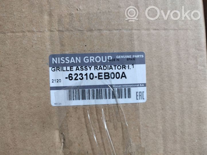 Nissan Navara D40 Grille calandre supérieure de pare-chocs avant 310EB400