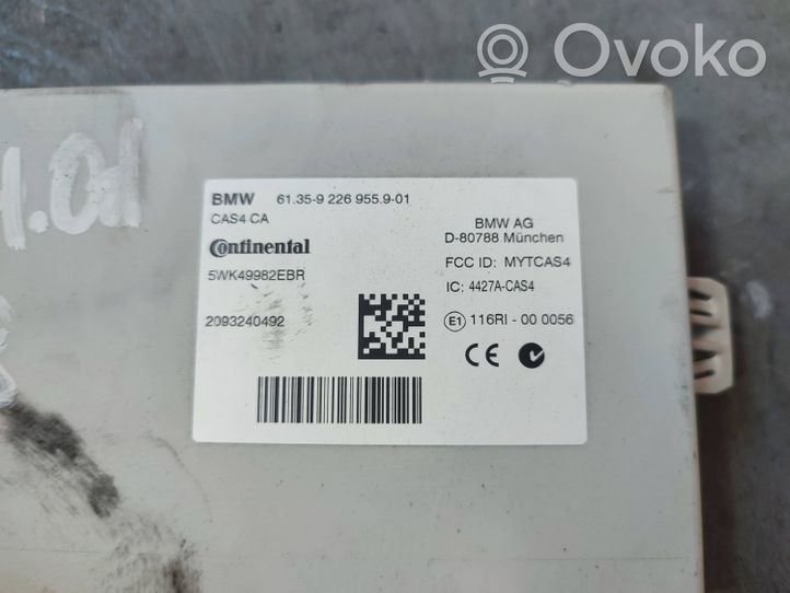 BMW 7 F01 F02 F03 F04 Kit centralina motore ECU e serratura 9226955