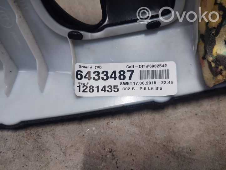 BMW X4 G02 B-pilarin verhoilu (yläosa) 8072833