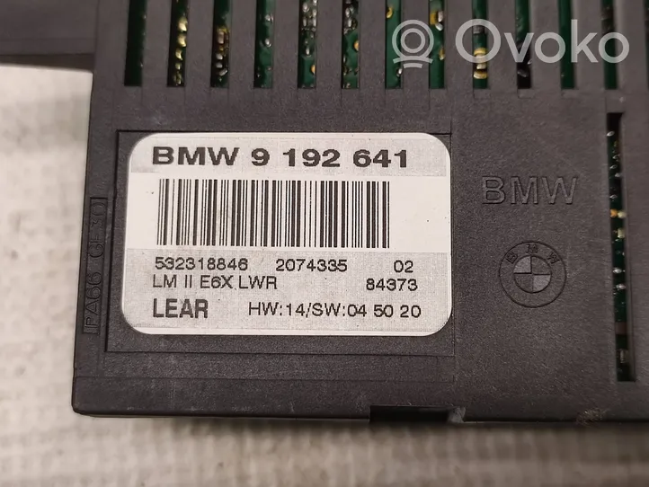 BMW 6 E63 E64 Lichtmodul Lichtsensor 9192641