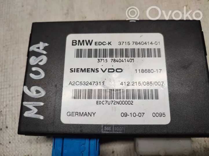 BMW 6 E63 E64 Centralina/modulo sospensioni 37147840414