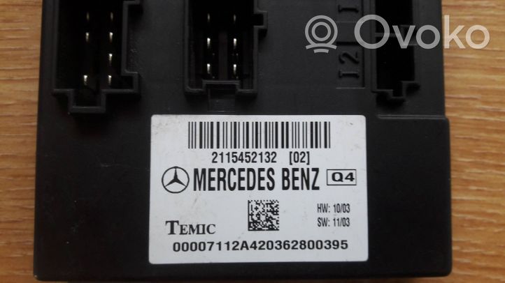 Mercedes-Benz E W211 Modulo comfort/convenienza 2115452132