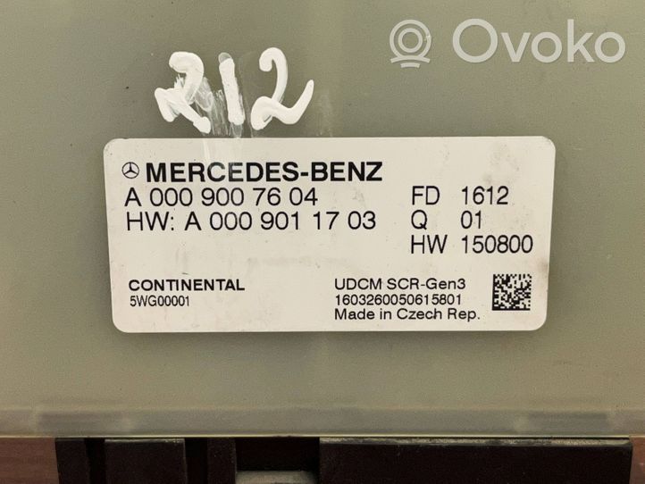 Mercedes-Benz E W213 Pakojärjestelmän pelkistysaineiden ohjainlaite A0009007604