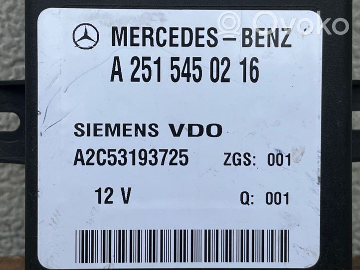 Mercedes-Benz E W211 Module de commande suspension A2515450216