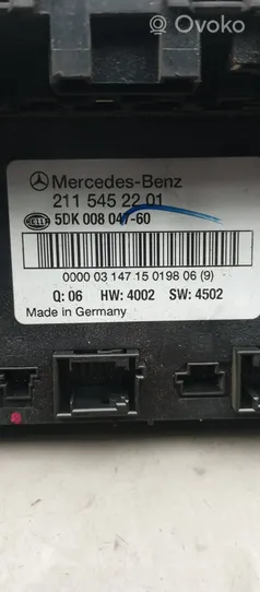 Mercedes-Benz E W211 Modulo fusibile 2115452201