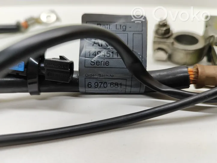 BMW 5 E60 E61 Câble négatif masse batterie 6970681