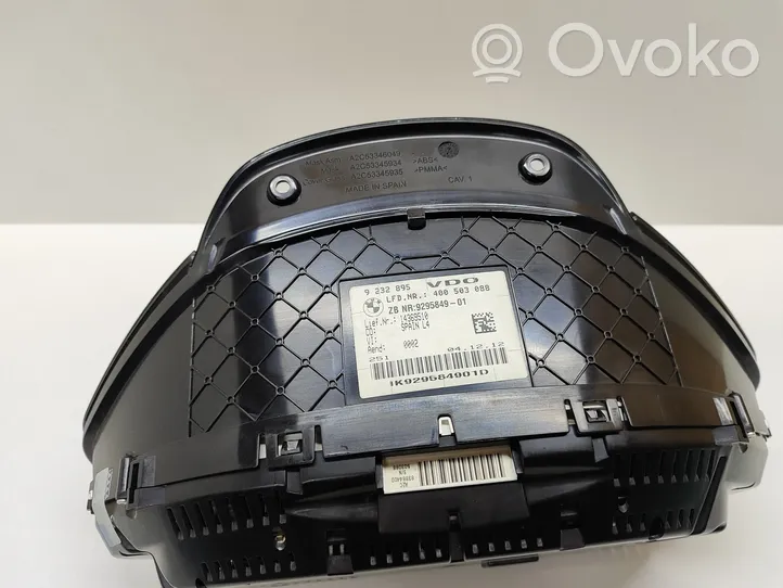 BMW 3 F30 F35 F31 Tachimetro (quadro strumenti) 9232895