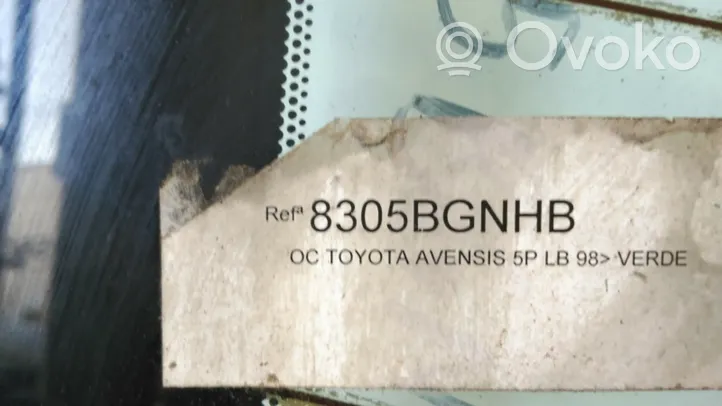 Toyota Avensis Verso Galinis stiklas 