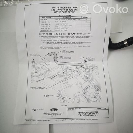 Ford Mustang VI Pompe de circulation d'eau BR3E8501NB