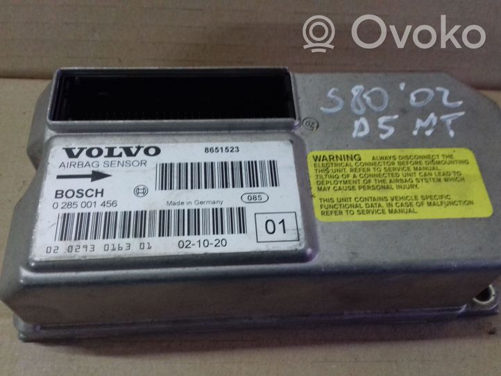 Volvo S80 Module de contrôle airbag 0285001456