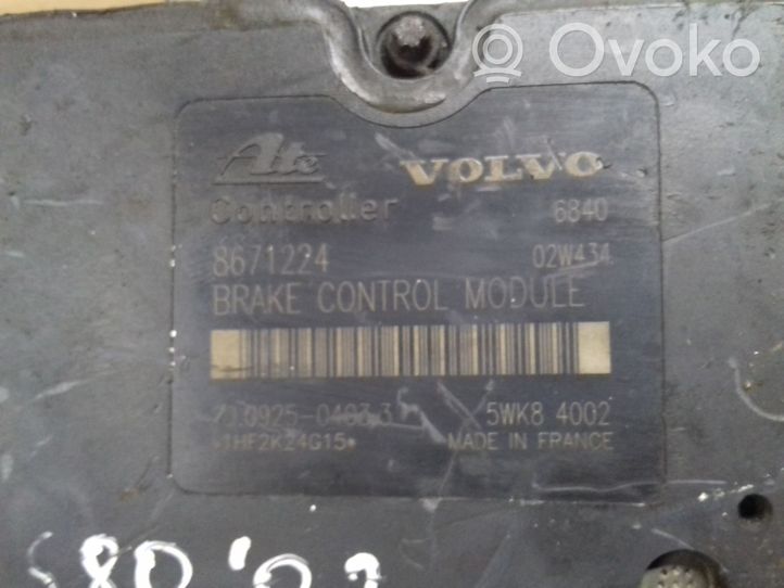 Volvo S80 Pompe ABS 