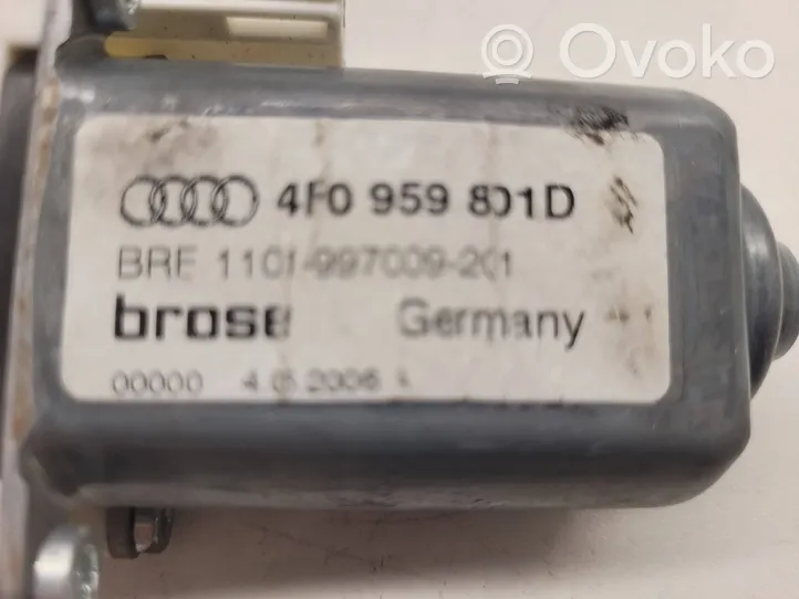 Audi A6 S6 C6 4F Aizmugurē loga pacēlāja motoriņš 4F0959801D