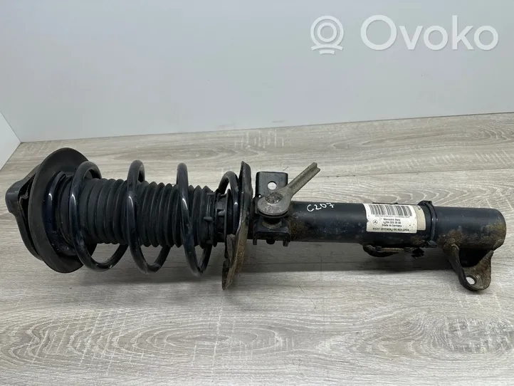 Mercedes-Benz E C207 W207 Front shock absorber with coil spring A2043202866