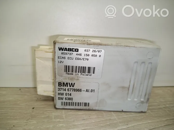 BMW X5 E70 Sterownik / Moduł tylnego zawieszenia pneumatycznego 6778966