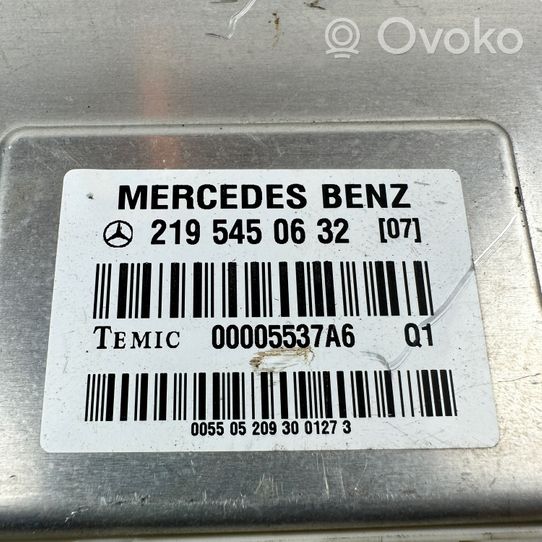 Mercedes-Benz CLS C219 Sterownik / Moduł tylnego zawieszenia pneumatycznego 2195450632