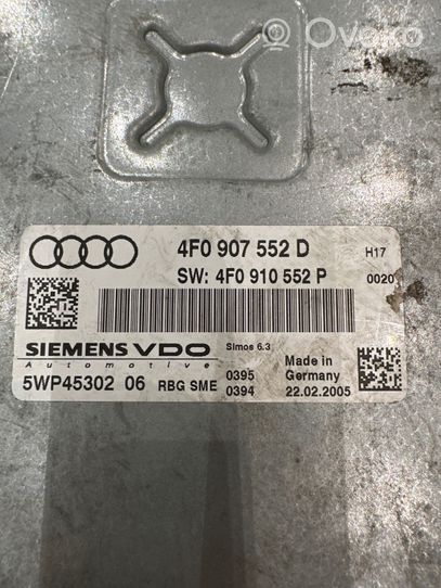 Audi A6 S6 C6 4F Engine control unit/module 4F0907552D