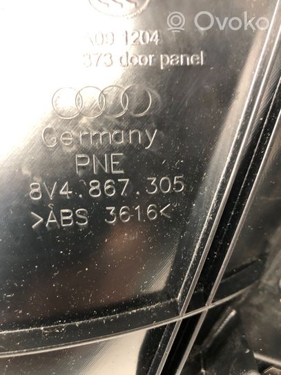 Audi A3 S3 8V Boczki / Poszycie drzwi tylnych 8V4867305