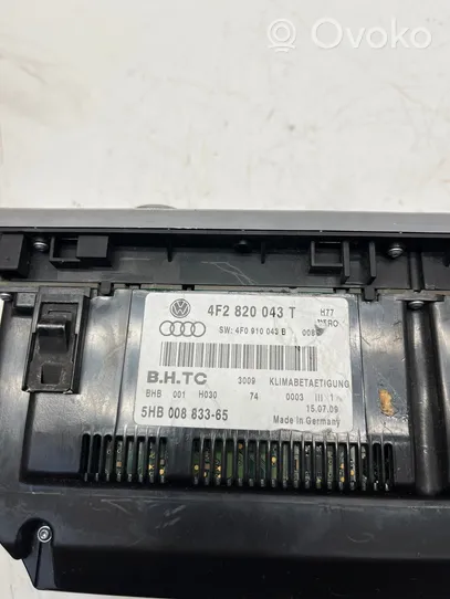 Audi A6 S6 C6 4F Climate control unit 4F2820043T