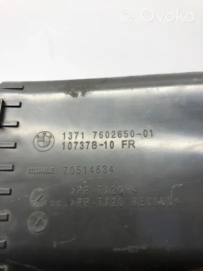 BMW 3 F30 F35 F31 Część rury dolotu powietrza 7602650