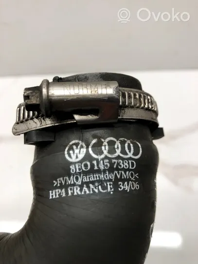 Audi A4 S4 B7 8E 8H Tube d'admission de tuyau de refroidisseur intermédiaire 8E0145738D