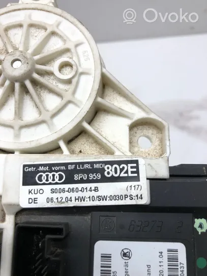 Audi A3 S3 8P Motorino alzacristalli della portiera anteriore 8P0959802E