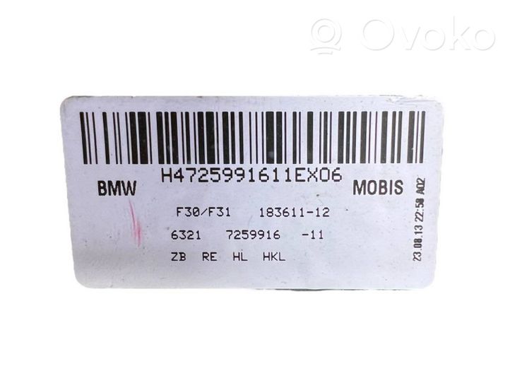 BMW 3 F30 F35 F31 Lampy tylnej klapy bagażnika 7259916