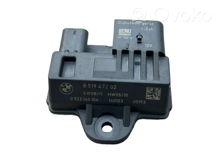 BMW 5 F10 F11 Przekaźnik / Modul układu ogrzewania wstępnego 8519472