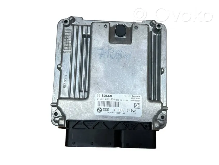 BMW 5 F10 F11 Calculateur moteur ECU 8586540