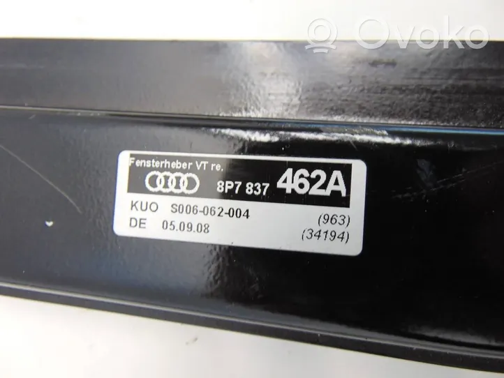 Audi A3 S3 8P Lève-vitre électrique de porte avant 8P7837462A