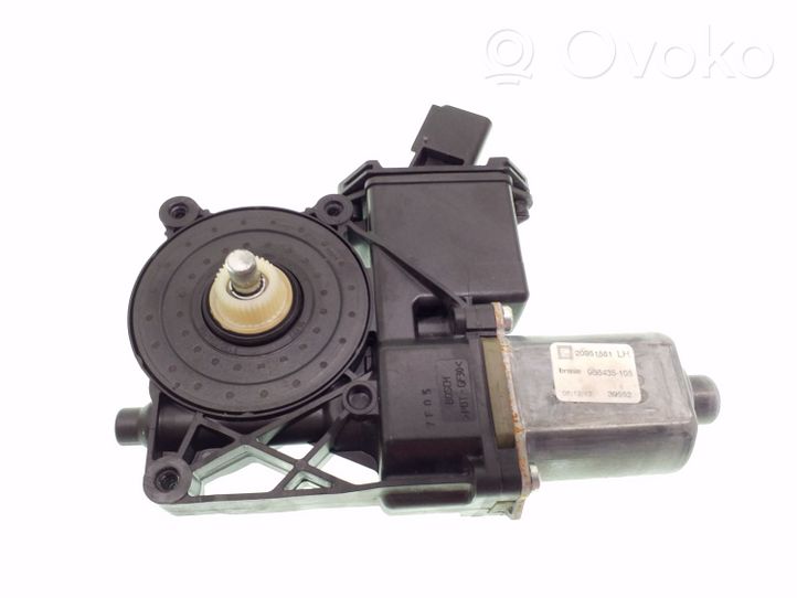 Opel Zafira C Front door window regulator motor 20951581