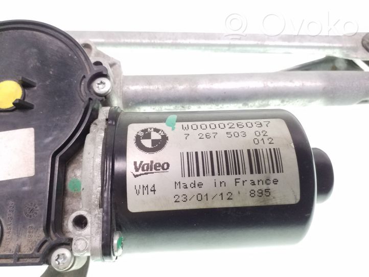 BMW 1 F20 F21 Motor y varillaje del limpiaparabrisas delantero 726750302