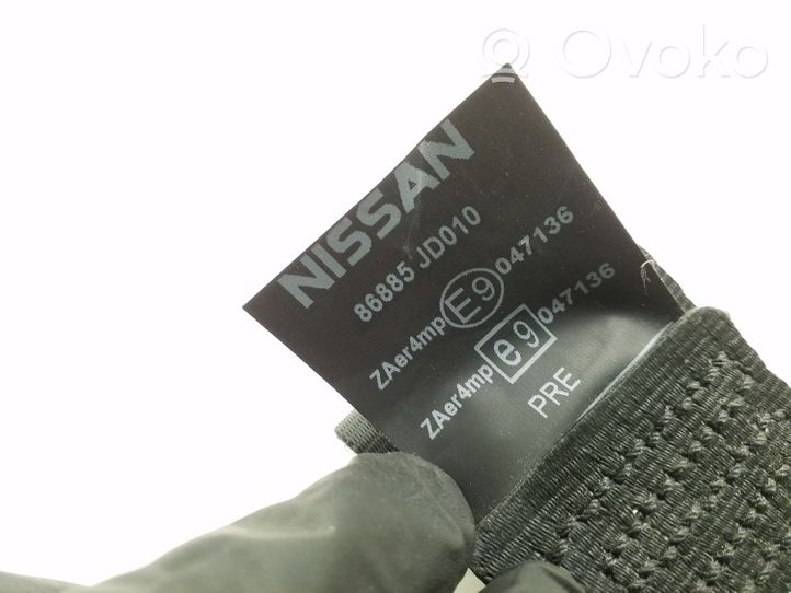 Nissan Qashqai Cintura di sicurezza anteriore 86885JD010