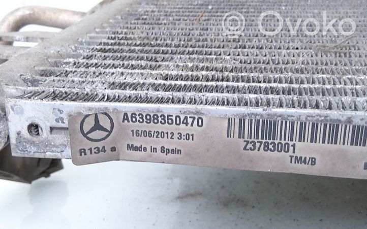 Mercedes-Benz Vito Viano W639 Radiateur condenseur de climatisation A6398350470