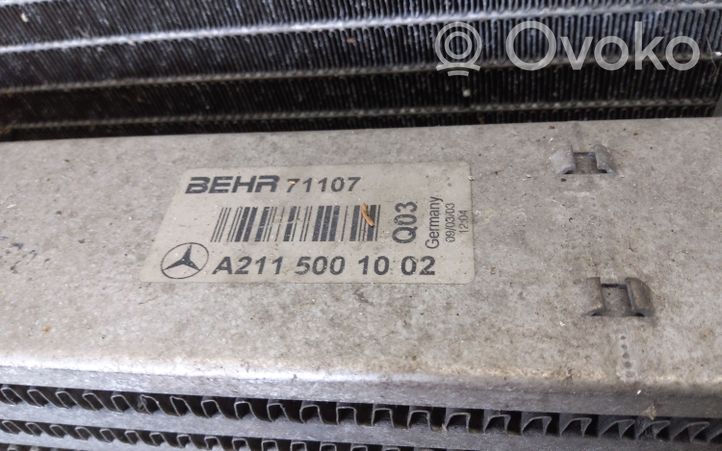 Mercedes-Benz E W211 Set del radiatore A2115001302