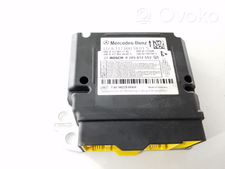 Mercedes-Benz A W176 Module de contrôle airbag A1179001801