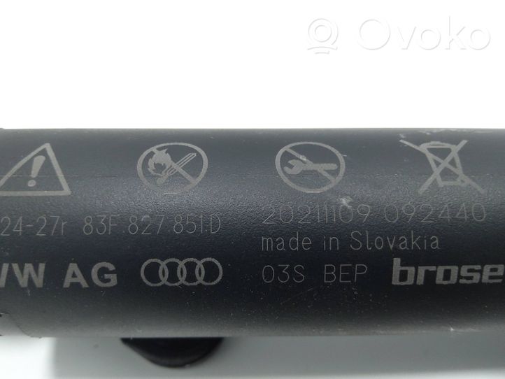 Audi Q3 F3 Siłownik elektryczny podnoszenia klapy tylnej / bagażnika 83F827851D