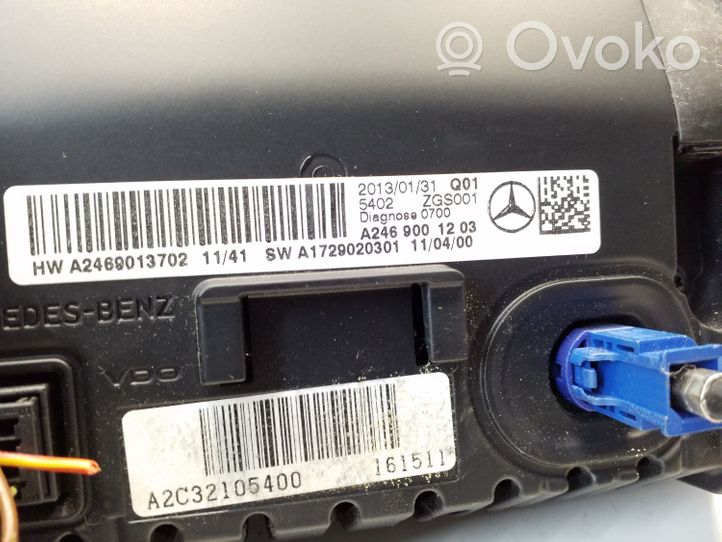 Mercedes-Benz B W246 W242 Monitori/näyttö/pieni näyttö A2469001203