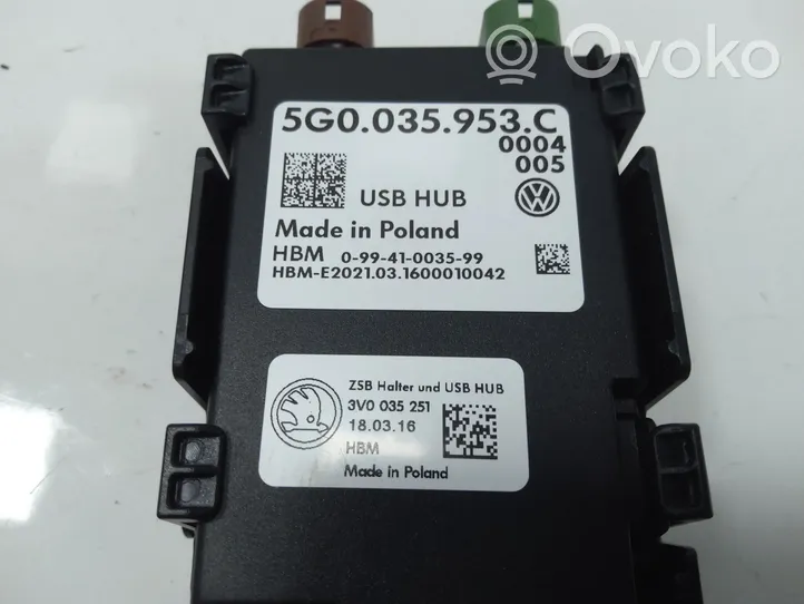 Volkswagen Golf VII USB valdymo blokas 5G0035953