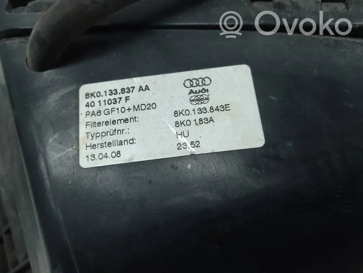 Audi A4 S4 B8 8K Boîtier de filtre à air 8K0133843E