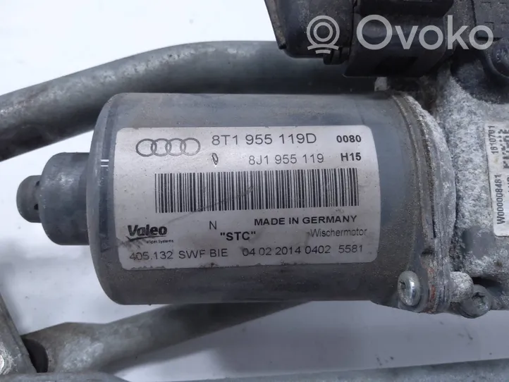 Audi A5 8T 8F Tringlerie et moteur d'essuie-glace avant 8T1955119D