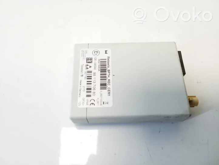 Toyota Proace Auxiliary heating control unit/module 9811370680