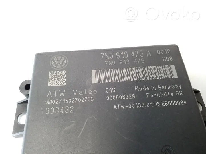 Volkswagen Sharan Parking PDC control unit/module 7N0919475A