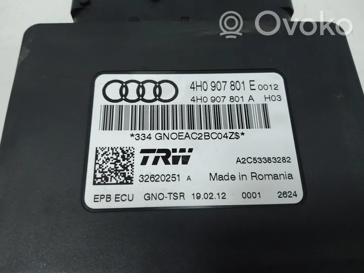 Audi A6 S6 C7 4G Moduł / Sterownik hamulca ręcznego 4H0907801E