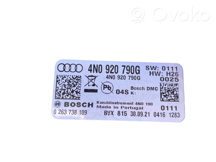 Audi A8 S8 D5 Tachimetro (quadro strumenti) 4N0920790G